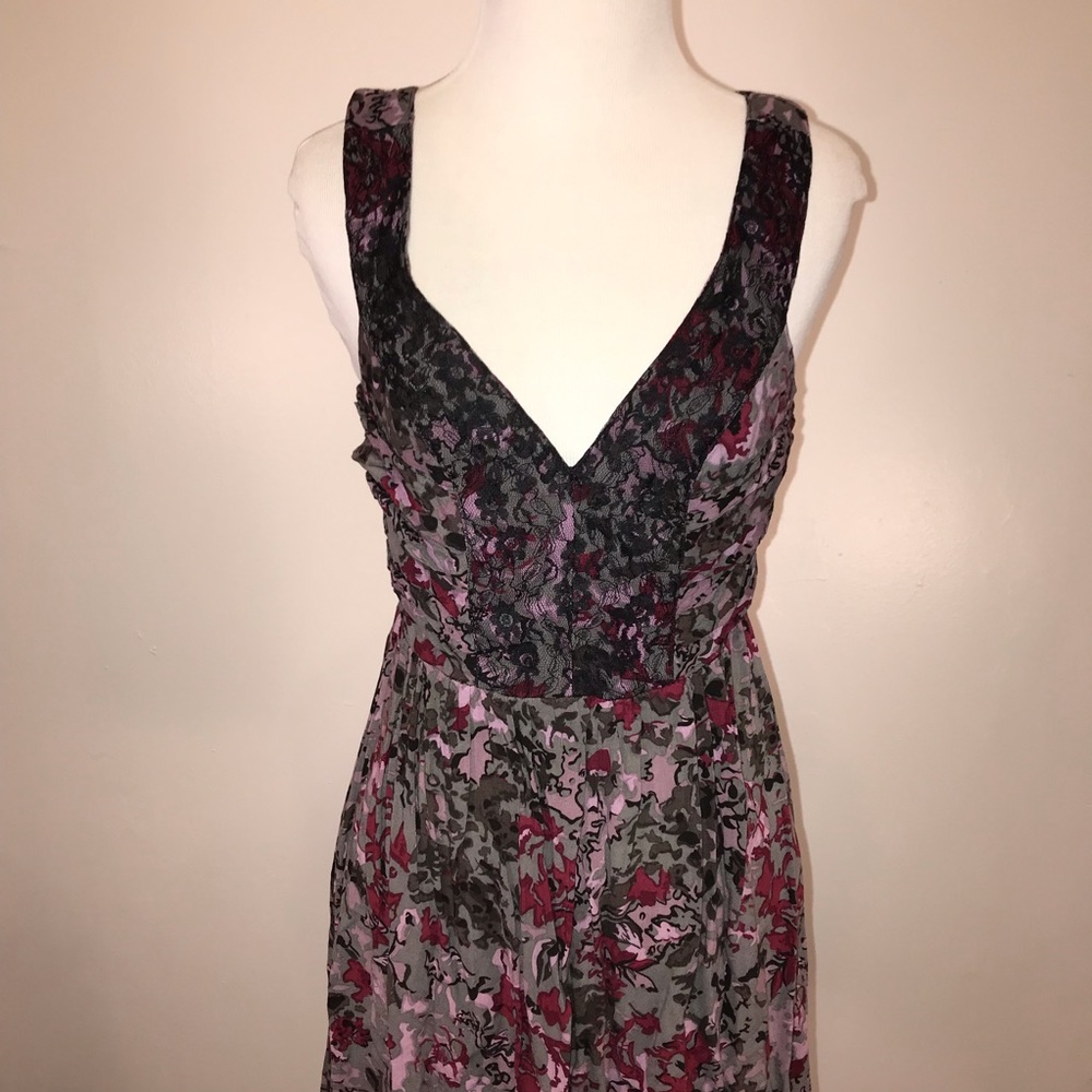 Wallflower Vintage Floral Print Dress with Lace - Picture 2 of 7